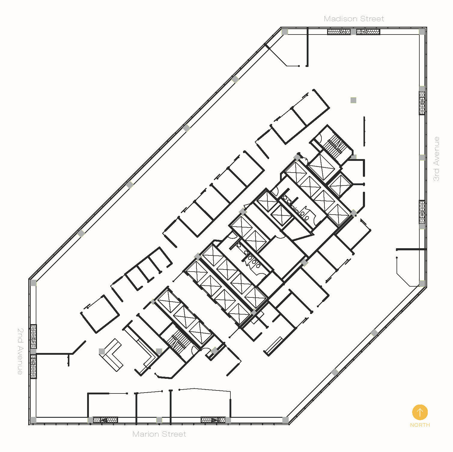 999 3rd Ave, Seattle, WA à louer Plan d’étage– Image 1 sur 6