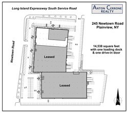 245 Newtown Rd, Plainview, NY à louer Plan de site– Image 2 sur 2
