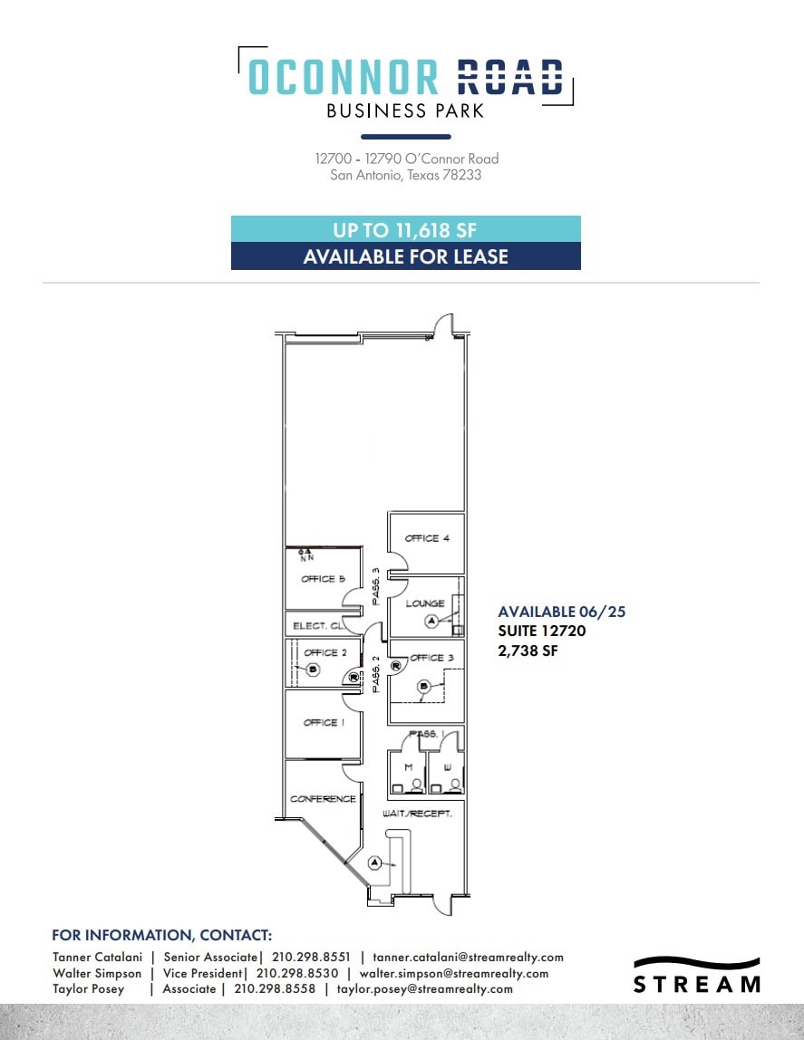 12700-12730 O'Connor Rd, San Antonio, TX à louer Plan d’étage– Image 1 sur 1