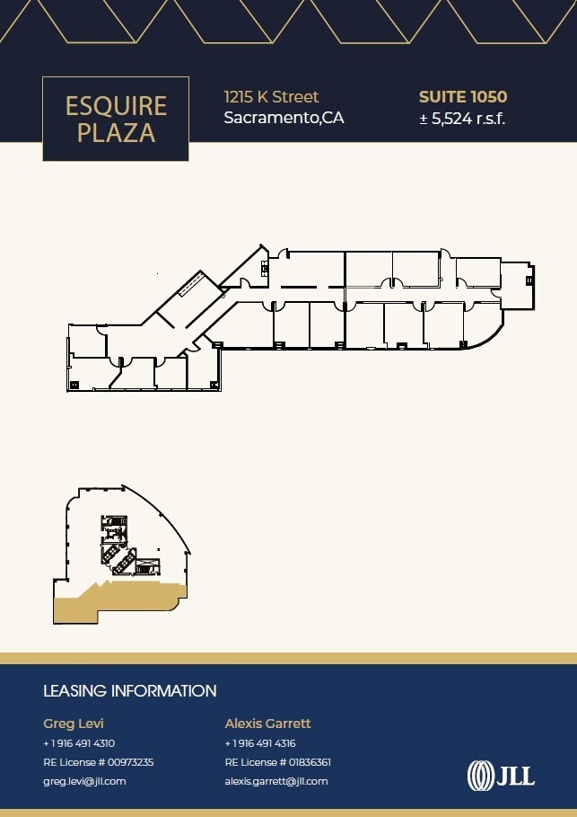 1213-1215 K St, Sacramento, CA à louer Plan d’étage– Image 1 sur 1