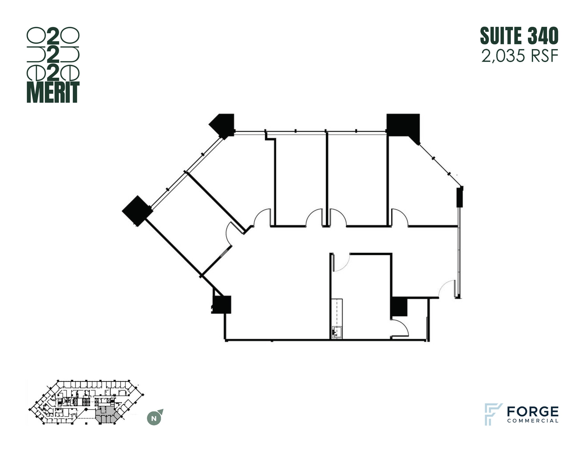 12221 Merit Dr, Dallas, TX à louer Plan d’étage– Image 1 sur 1