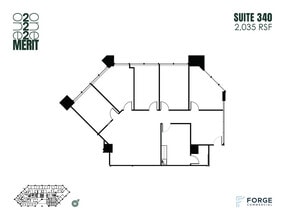 12221 Merit Dr, Dallas, TX à louer Plan d’étage– Image 1 sur 1