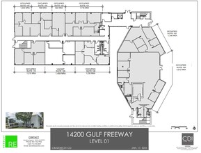 14200 Gulf Fwy, Houston, TX à louer Plan d’étage– Image 1 sur 1