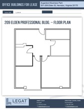 209 Elden St, Herndon, VA à louer Plan d’étage– Image 1 sur 1