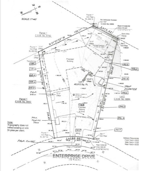 W228S7040 Enterprise Dr, Big Bend, WI à louer - Plan cadastral – Image 3 sur 3