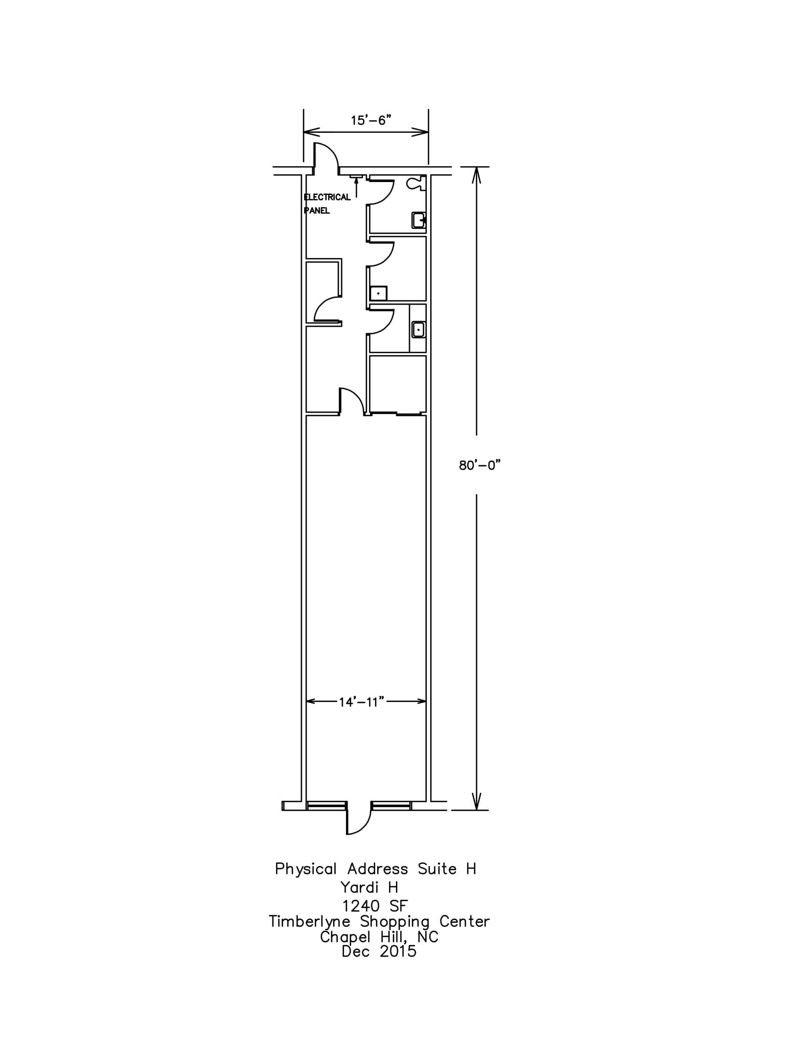 1129 Weaver Dairy Rd, Chapel Hill, NC à louer Plan de site– Image 1 sur 1