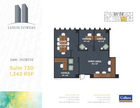 3400 Peachtree Rd NE, Atlanta, GA à louer Plan d’étage– Image 1 sur 1