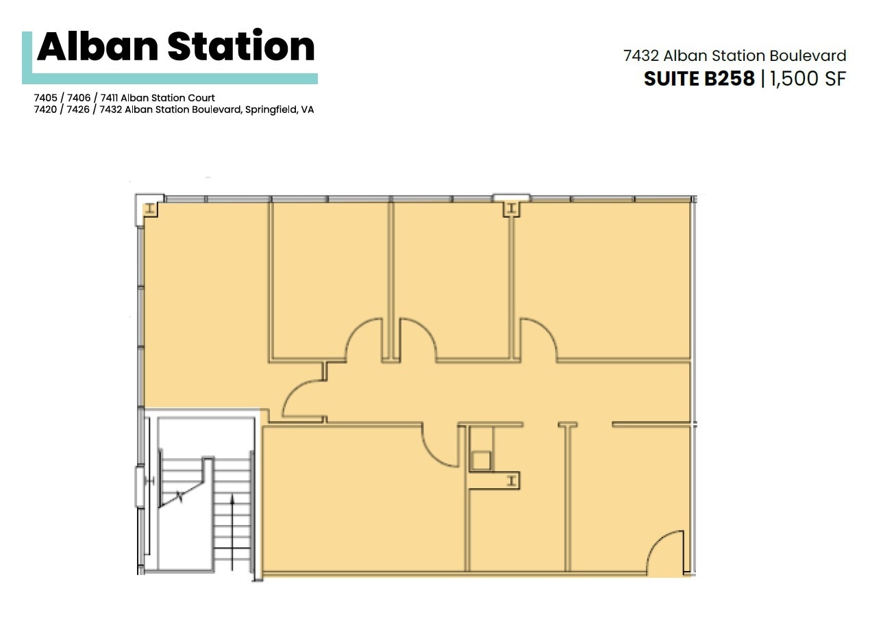 7426-7432 Alban Station Blvd, Springfield, VA à louer Plan d’étage– Image 1 sur 1