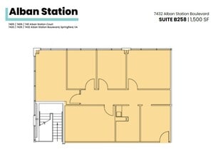 7426-7432 Alban Station Blvd, Springfield, VA à louer Plan d’étage– Image 1 sur 1