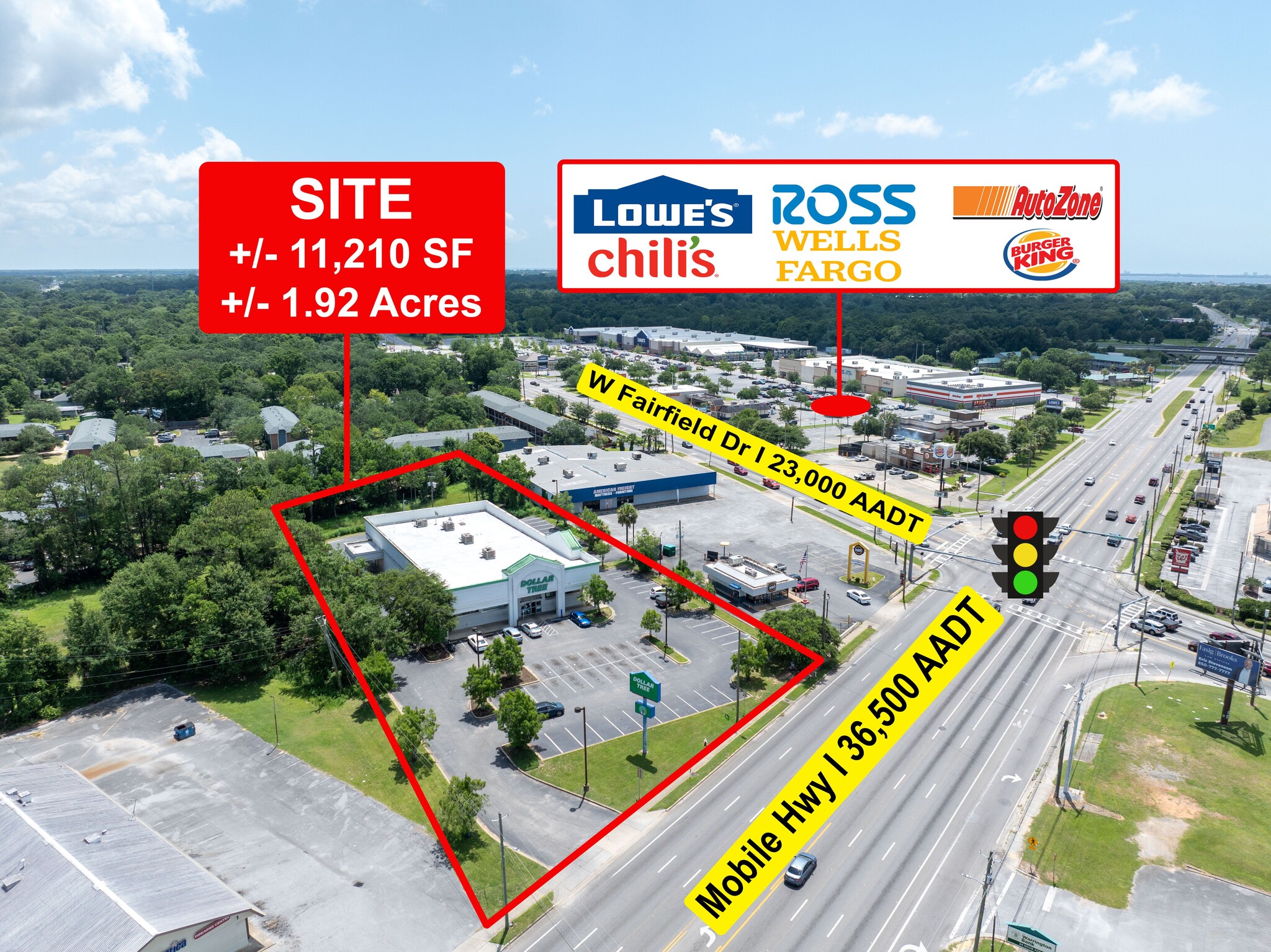 4510 Mobile Hwy, Pensacola, FL à vendre Aérien– Image 1 sur 13