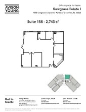1000 Sawgrass Corporate Pkwy, Sunrise, FL à louer Plan d’étage– Image 1 sur 1