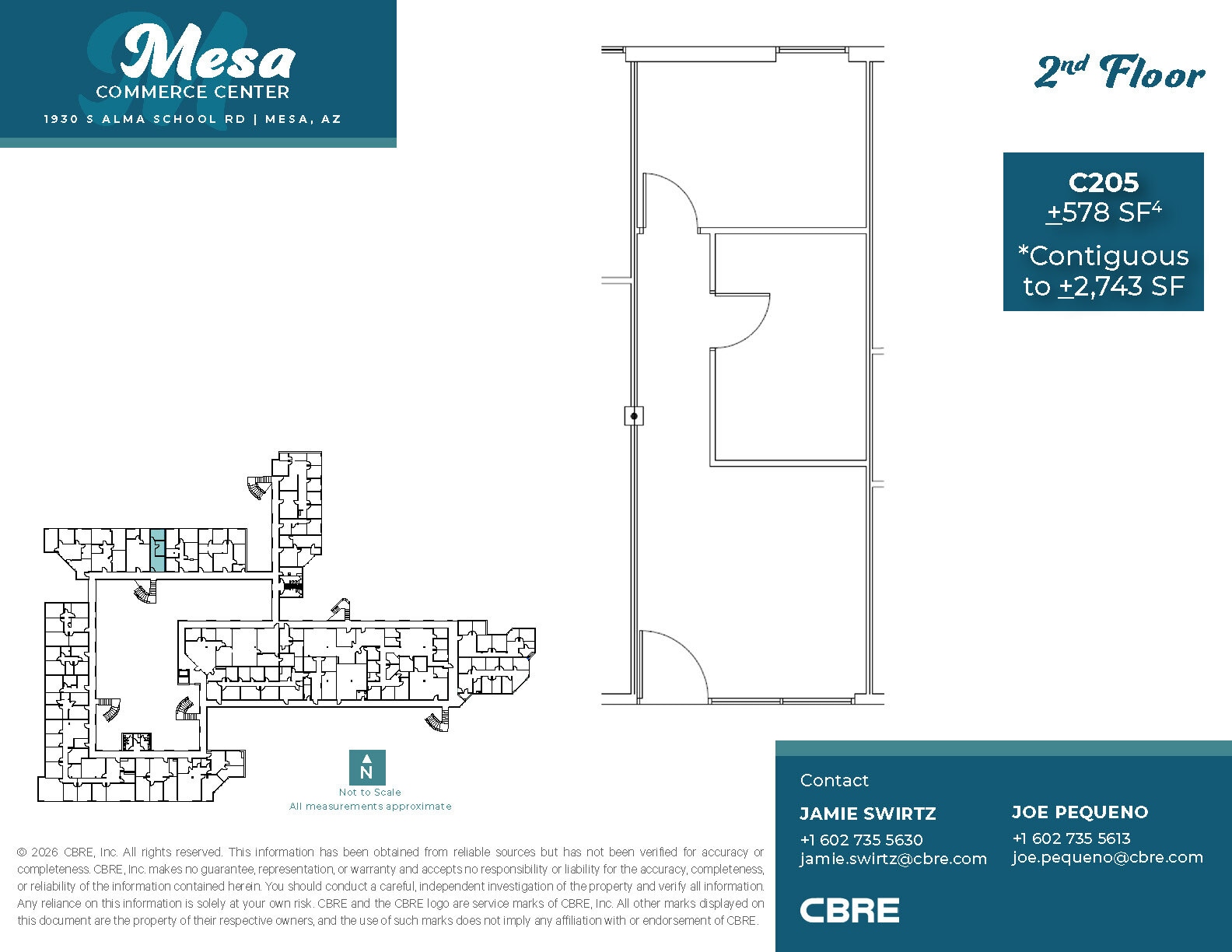 1930 S Alma School Rd, Mesa, AZ à louer Plan d’étage– Image 1 sur 2