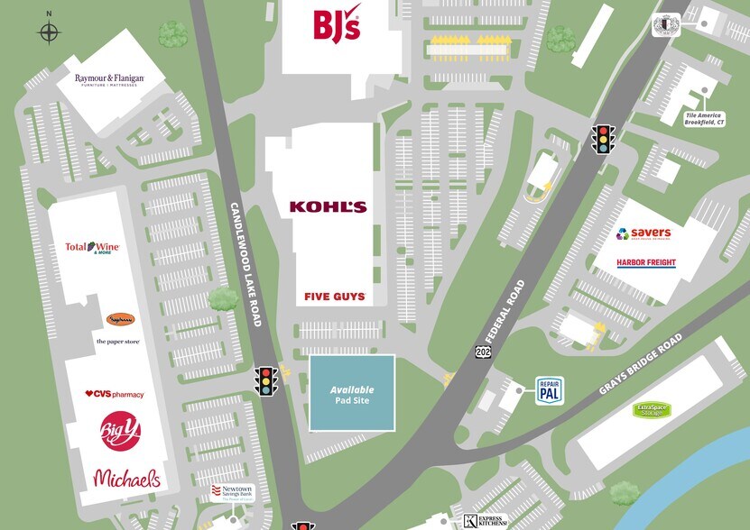 106 Federal Rd, Brookfield, CT à louer - Plan de site – Image 1 sur 2