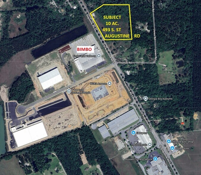 493 S St. Augustine Rd, Valdosta, GA à vendre - Aérien – Image 3 sur 9