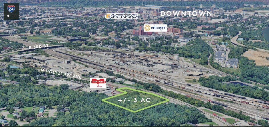 806 N Holtzclaw Ave, Chattanooga, TN à louer - Aérien – Image 2 sur 2