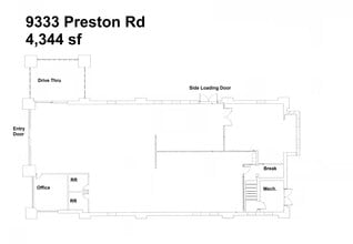9411 Preston Rd, Frisco, TX à louer Plan d’étage– Image 1 sur 1
