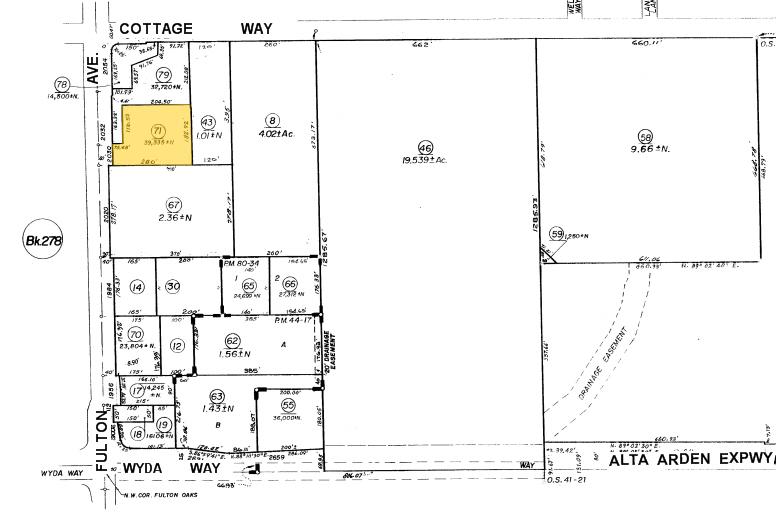 2030 Fulton Ave, Sacramento, CA à vendre - Plan cadastral – Image 2 sur 8