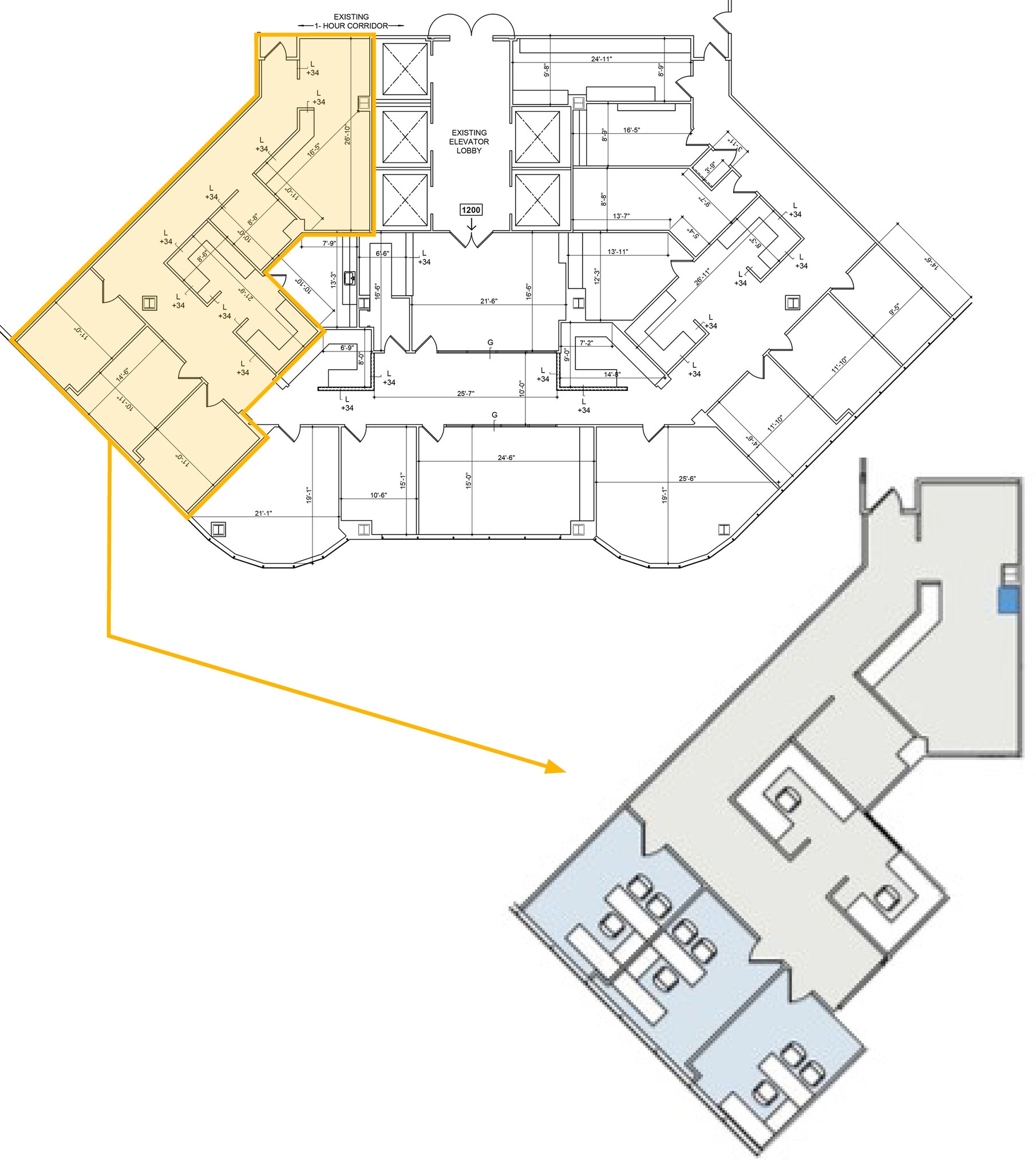 10990 wilshire Blvd, Los Angeles, CA à louer Plan d’étage– Image 1 sur 8