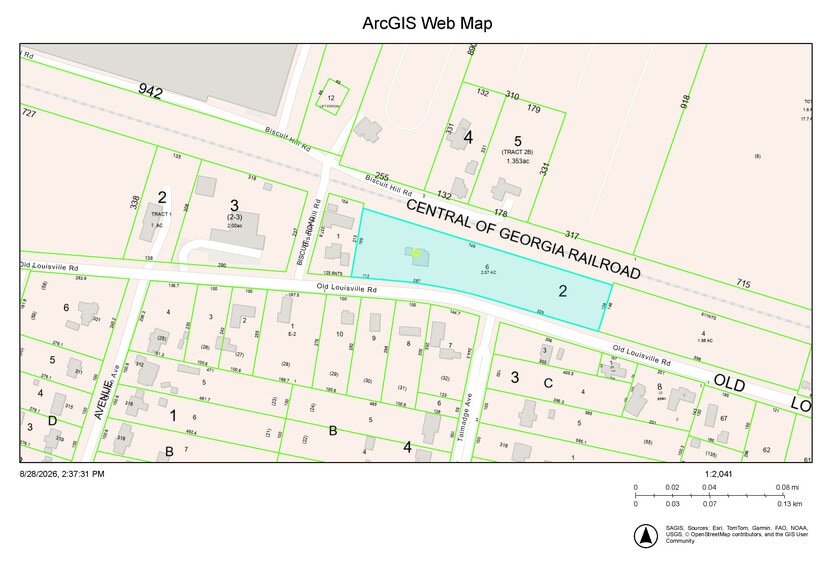 4602 Old Louisville Rd, Savannah, GA à vendre - Plan cadastral – Image 2 sur 2
