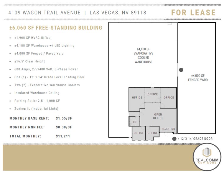4109 Wagon Trail Ave, Las Vegas, NV à louer - Plan d’étage – Image 2 sur 4
