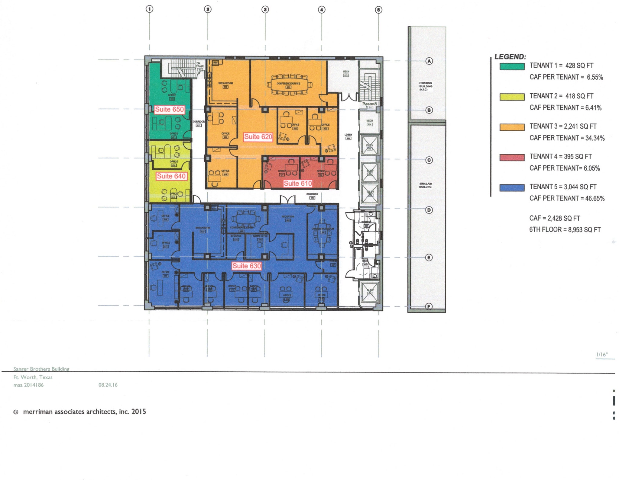 515 Houston St, Fort Worth, TX à louer Plan d’étage– Image 1 sur 1