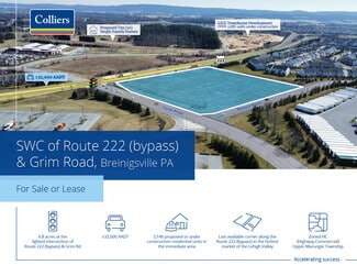 Plus de détails pour Route 222 Rd, Breinigsville, PA - Terrain à louer