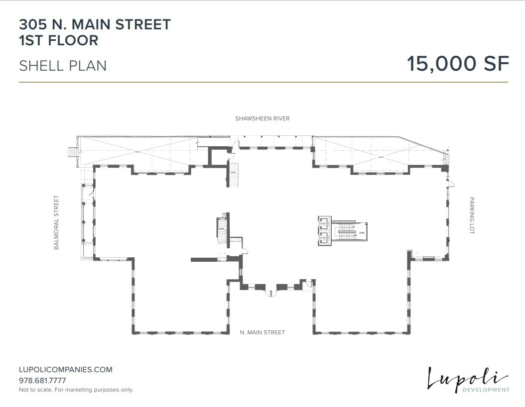 305 N Main St, Andover, MA à louer Plan d’étage– Image 1 sur 1