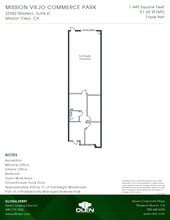 23382 Madero, Mission Viejo, CA à louer Plan d’étage– Image 1 sur 1