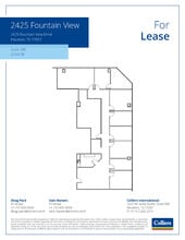2425 Fountain View Dr, Houston, TX à louer Plan d’étage– Image 1 sur 1