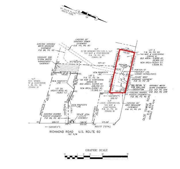 5548 Olde Towne Rd, Williamsburg, VA à vendre - Plan cadastral – Image 2 sur 2