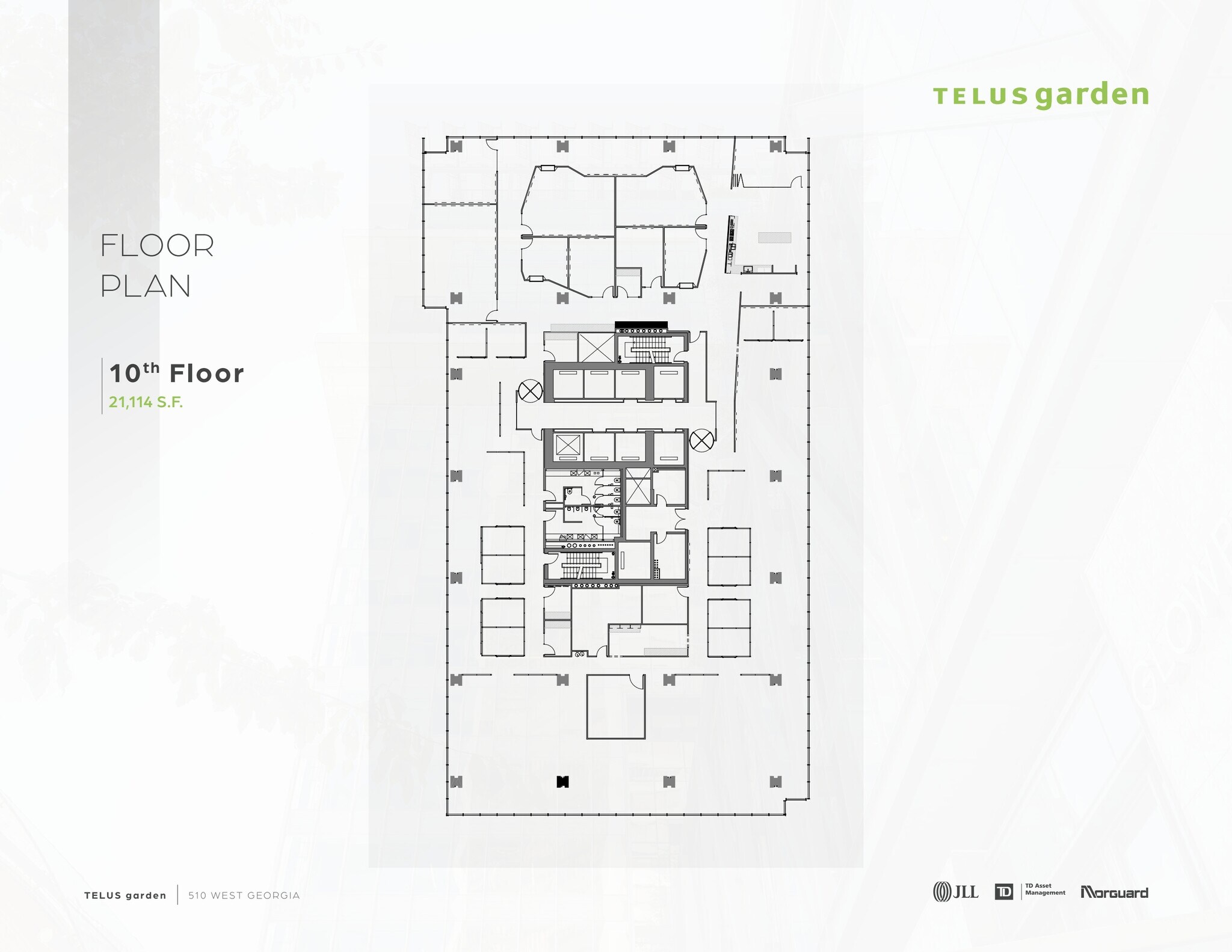510 W Georgia St, Vancouver, BC à louer Plan d’étage– Image 1 sur 1