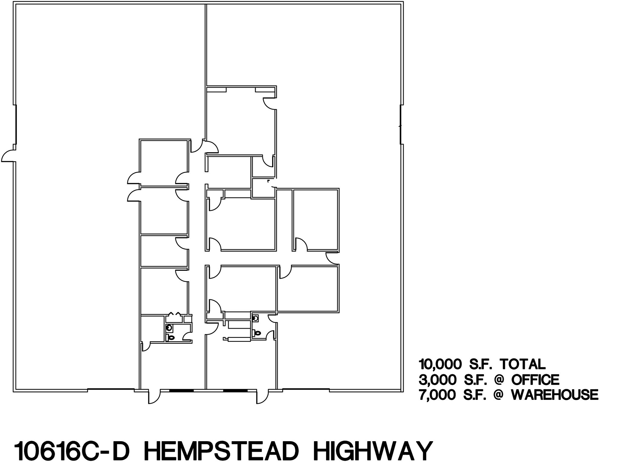10612 Hempstead Rd, Houston, TX à louer Plan d’étage– Image 1 sur 1