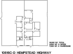 10612 Hempstead Rd, Houston, TX à louer Plan d’étage– Image 1 sur 1