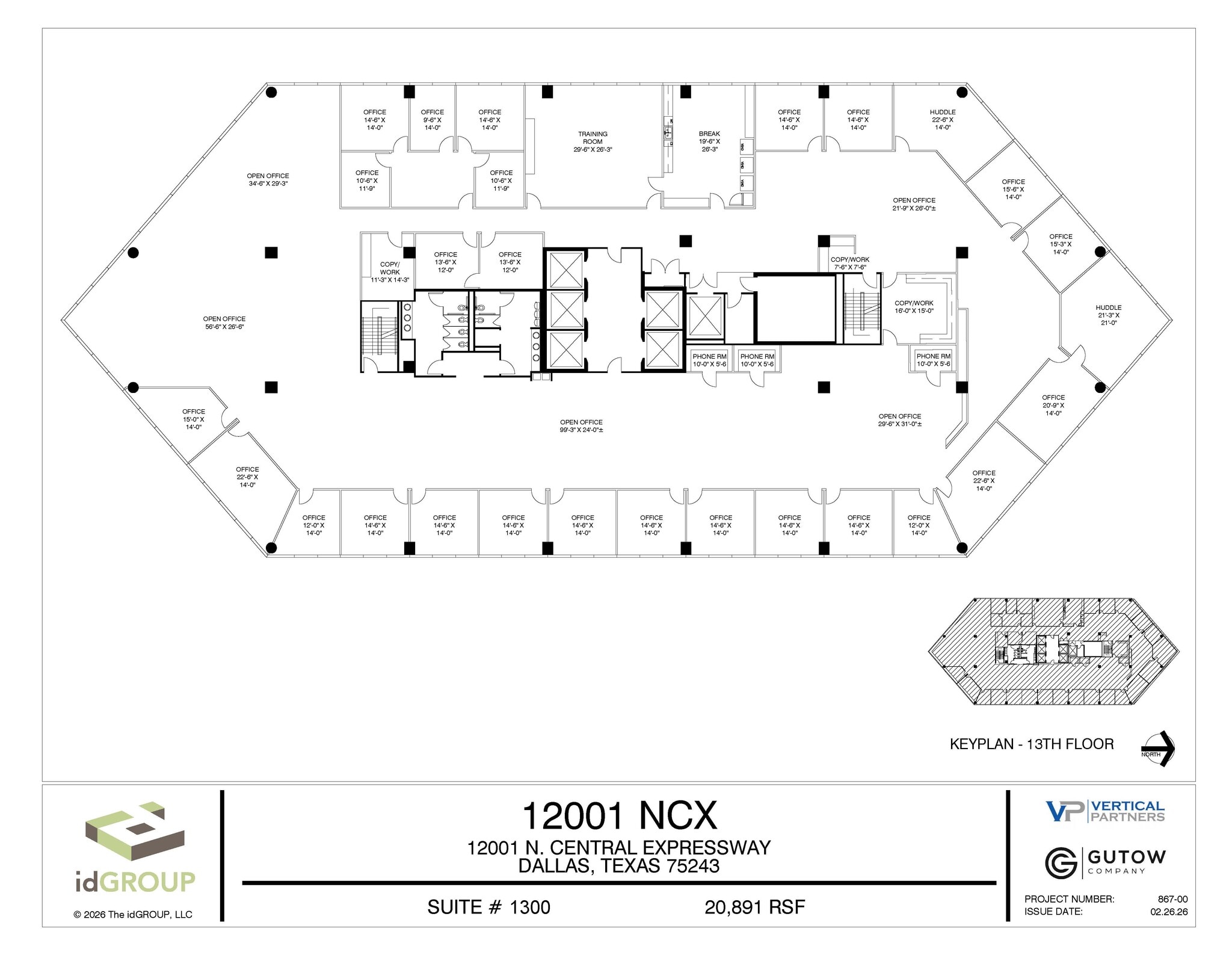 12001 N Central Expy, Dallas, TX à louer Plan d’étage– Image 1 sur 1