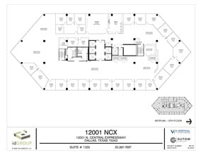12001 N Central Expy, Dallas, TX à louer Plan d’étage– Image 1 sur 1