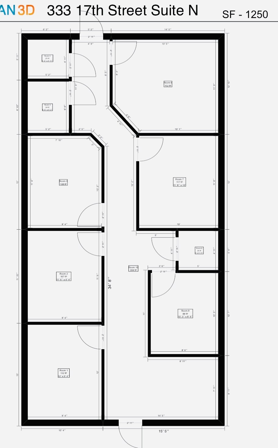333 17th St, Vero Beach, FL à louer Plan d’étage– Image 1 sur 6