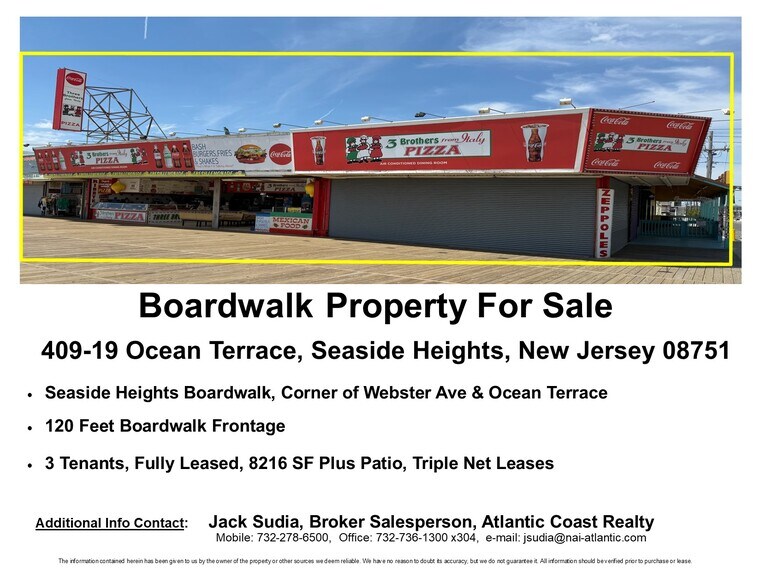 409-419 Ocean Ter, Seaside Heights, NJ à vendre - Photo de l’immeuble – Image 2 sur 3