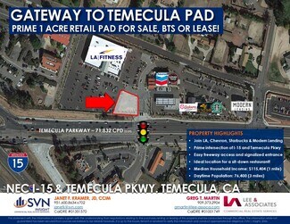 Plus de détails pour 29950 Temecula Pky, Temecula, CA - Terrain à vendre