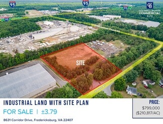 Plus de détails pour 8631 Corridor Dr, Fredericksburg, VA - Terrain à vendre