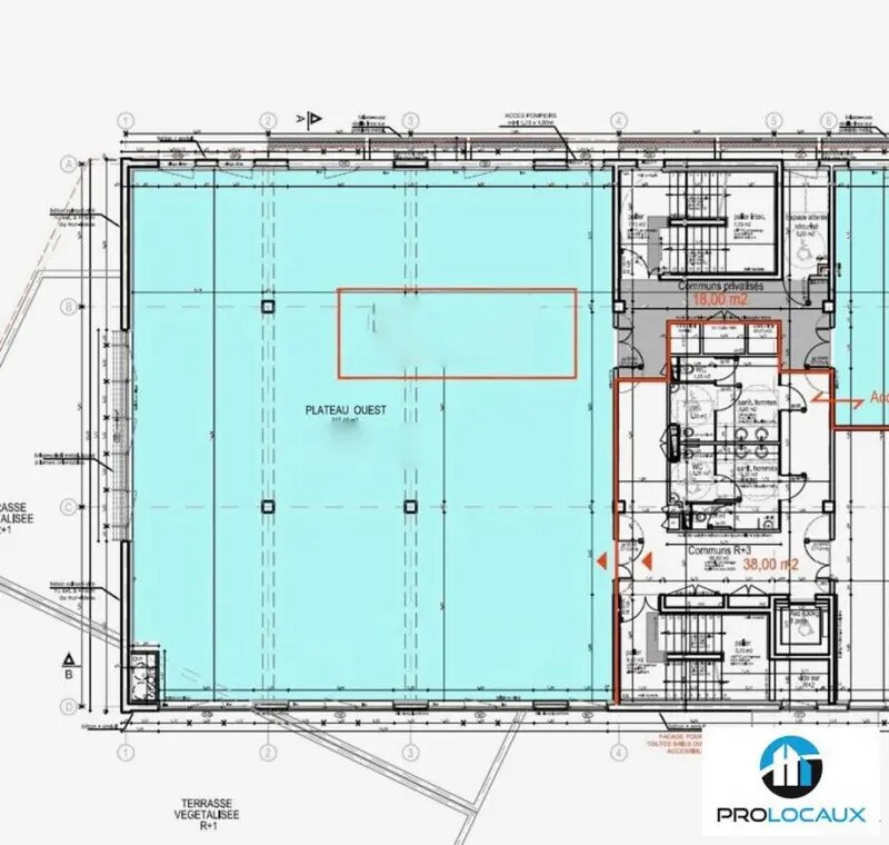 Bureau dans Échirolles à louer Plan d’étage– Image 1 sur 9
