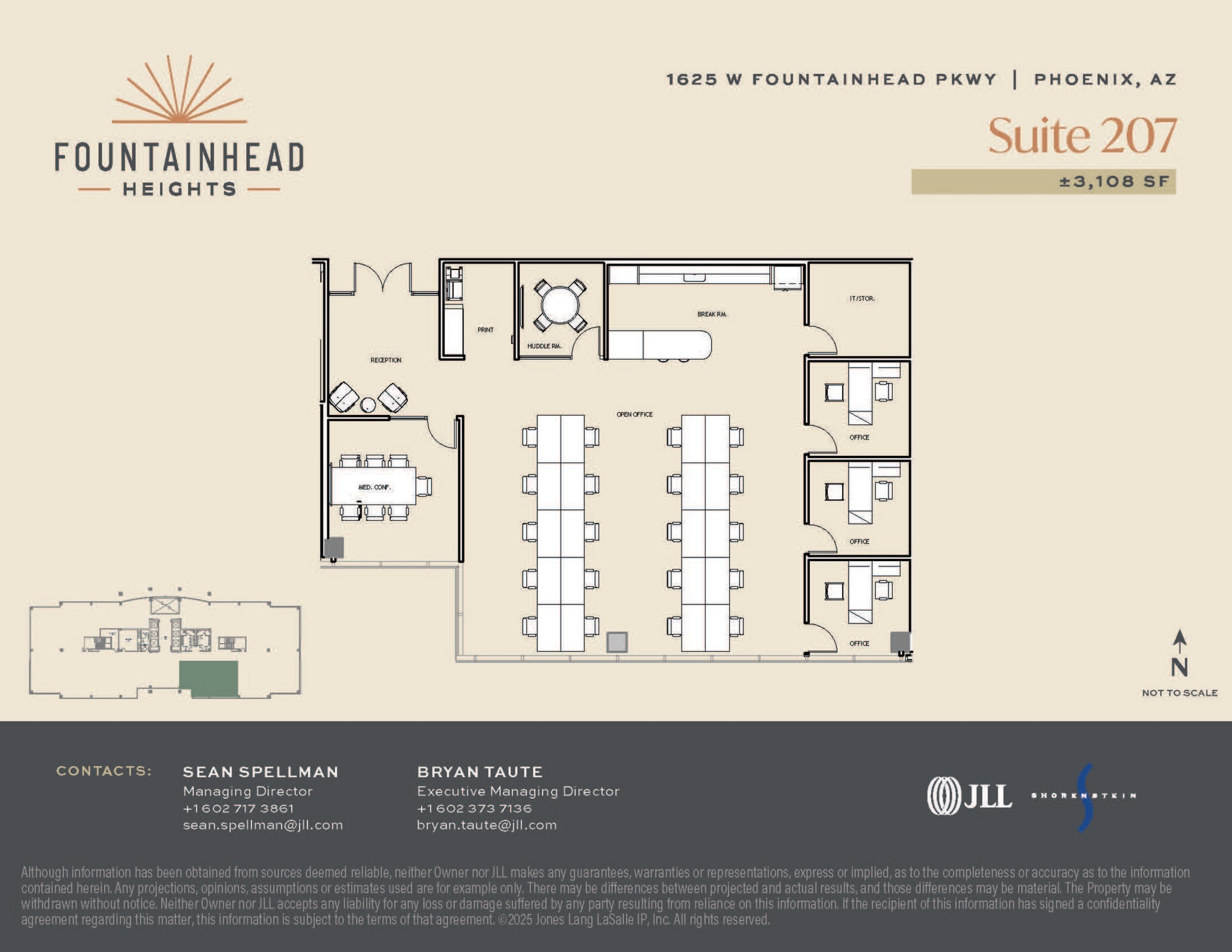 1601 W Fountainhead Pky, Tempe, AZ à louer Plan d’étage– Image 1 sur 1