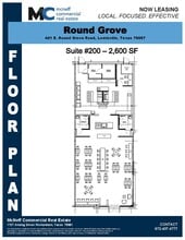 401 E Round Grove Rd, Lewisville, TX à louer Plan d’étage– Image 1 sur 2