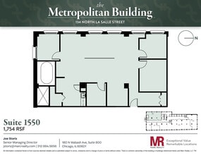 134 N LaSalle St, Chicago, IL à louer Plan d’étage– Image 1 sur 6