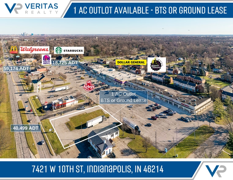 7421 W 10th St, Indianapolis, IN à vendre - Photo principale – Image 1 sur 5