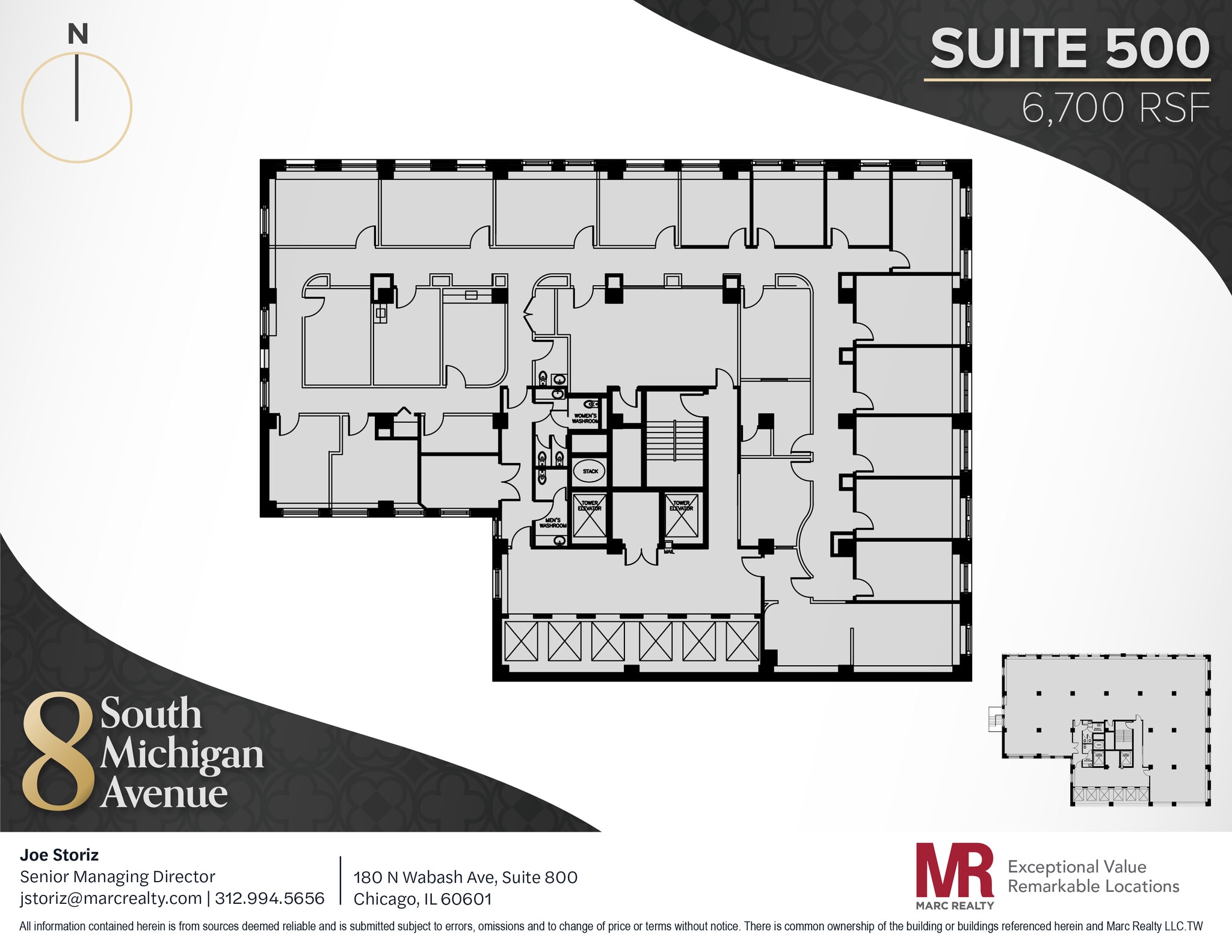 8 S Michigan Ave, Chicago, IL à louer Plan d’étage– Image 1 sur 11