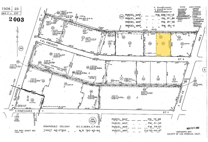 2751 El Presidio St, Carson, CA à louer - Plan cadastral – Image 2 sur 3