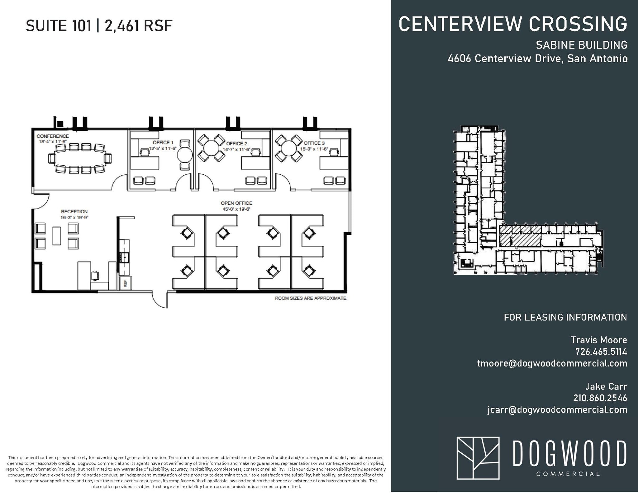 4538 Centerview Dr, San Antonio, TX à louer Plan d’étage– Image 1 sur 1