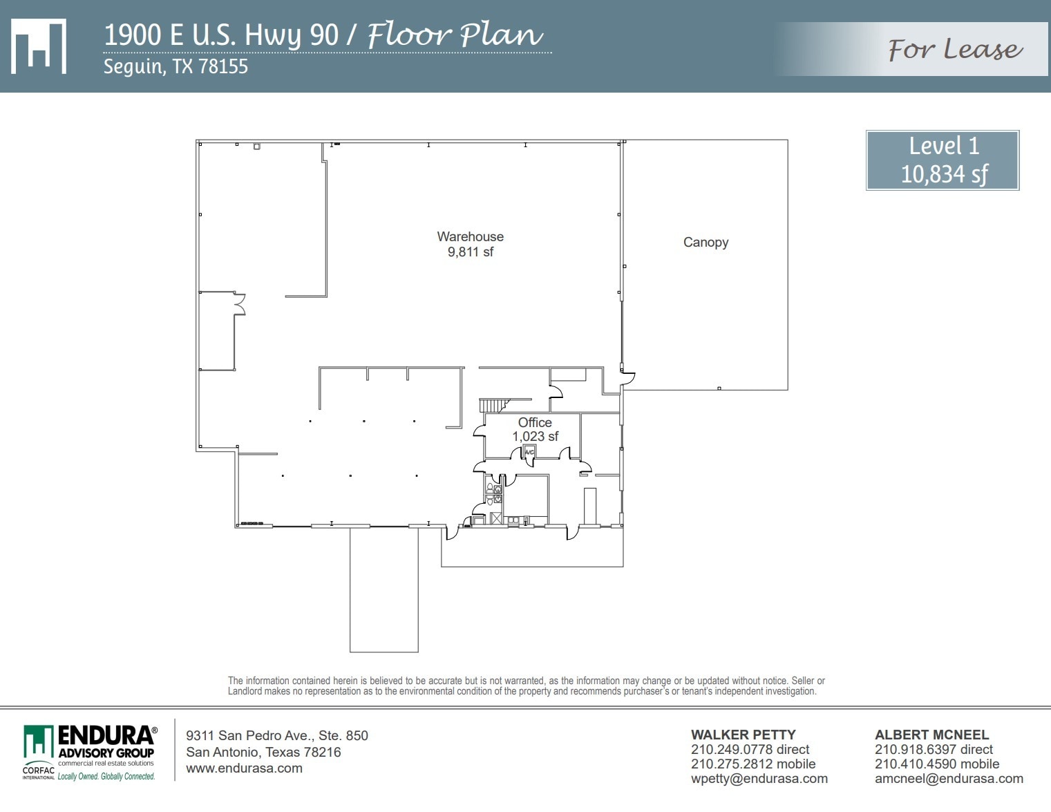 1900 E US Highway 90, Seguin, TX à louer Plan d’étage– Image 1 sur 1