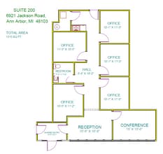 6921 Jackson Rd, Ann Arbor, MI à louer Plan d’étage– Image 2 sur 9