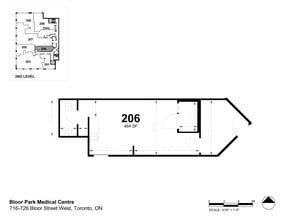 726 Bloor St W, Toronto, ON à louer Plan de site– Image 1 sur 1